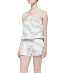 Soft Joie Gidget Striped Strapless Romper.                     Women’s Large